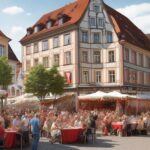 festive street festival in Frankenthal