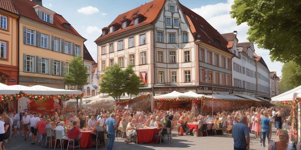 festive street festival in Frankenthal